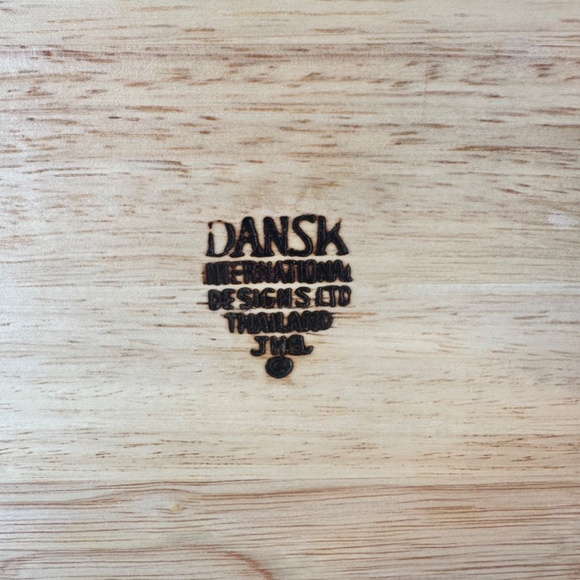 Dansk Checkered Oval Wooden Tray - Picture 3 of 4